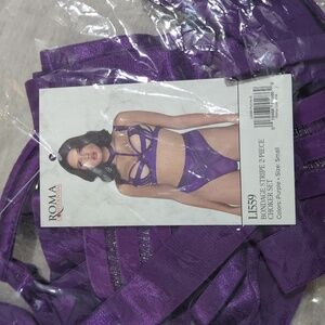 Bondage Stripe 2-Piece Choker Set